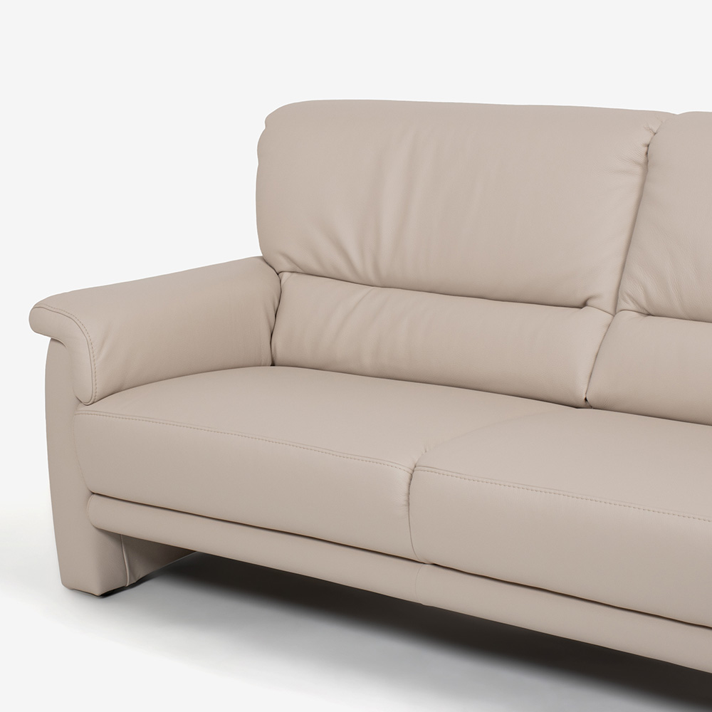 himolla（ヒモラ）ソファ 3人掛け「ベルク model.9002」幅188cm 革#24 サンドベージュ色