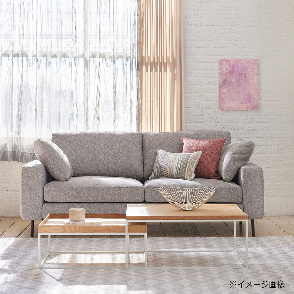 ソファ 2.5人掛け「デュオ3（2.5S）」幅202cm ミディアムバックタイプ ミディアム肘 布#3 ビリーブオッター 座面ミディアムタイプ 脚部全5種類【受注生産品】