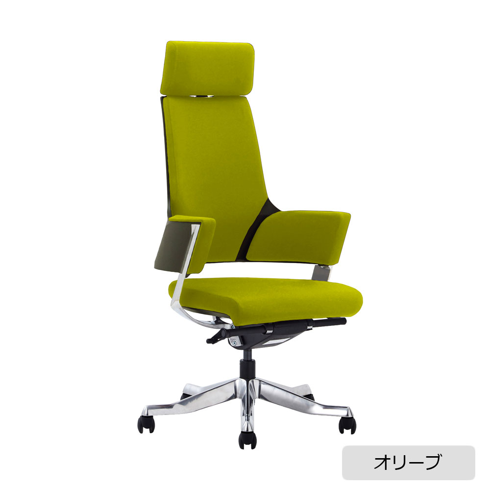デスクチェア「Delphi(デルフィ)」ハイバック ファブリック 全4色