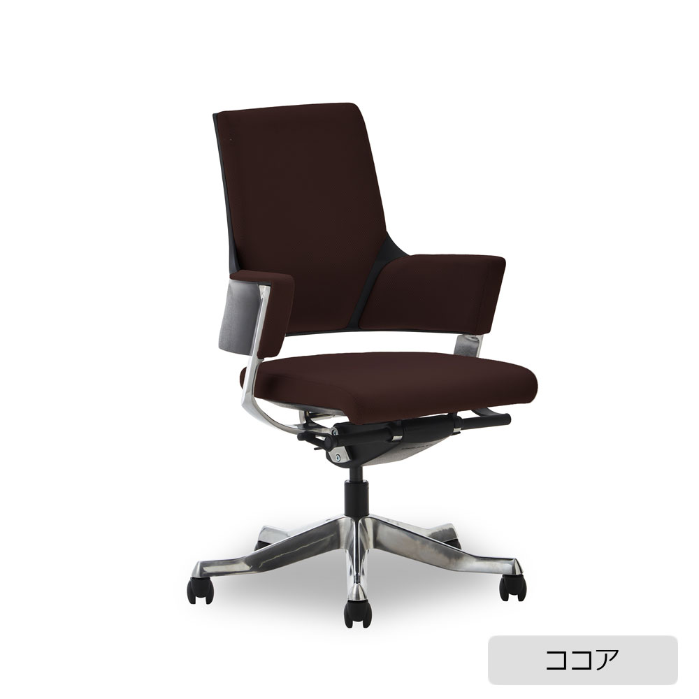 デスクチェア「Delphi(デルフィ)」ミドルバック ファブリック 全4色