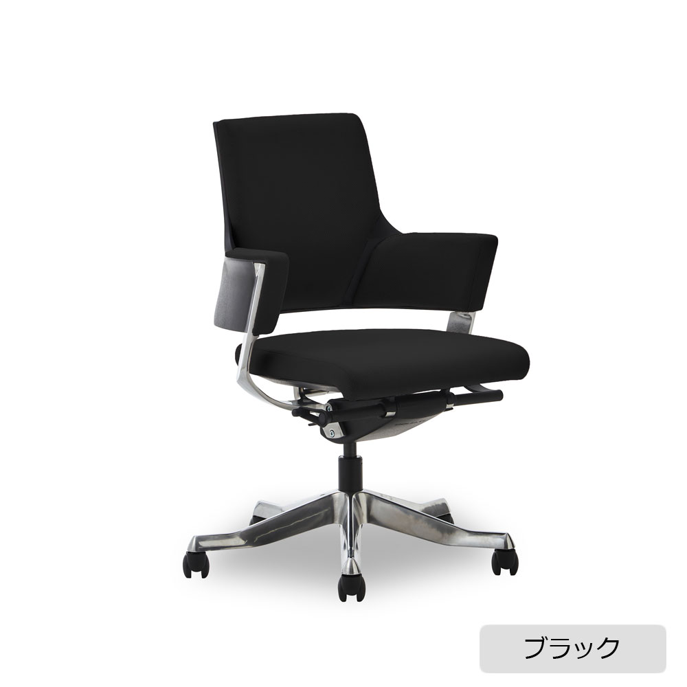 デスクチェア「Delphi(デルフィ)」ローバック ファブリック 全4色