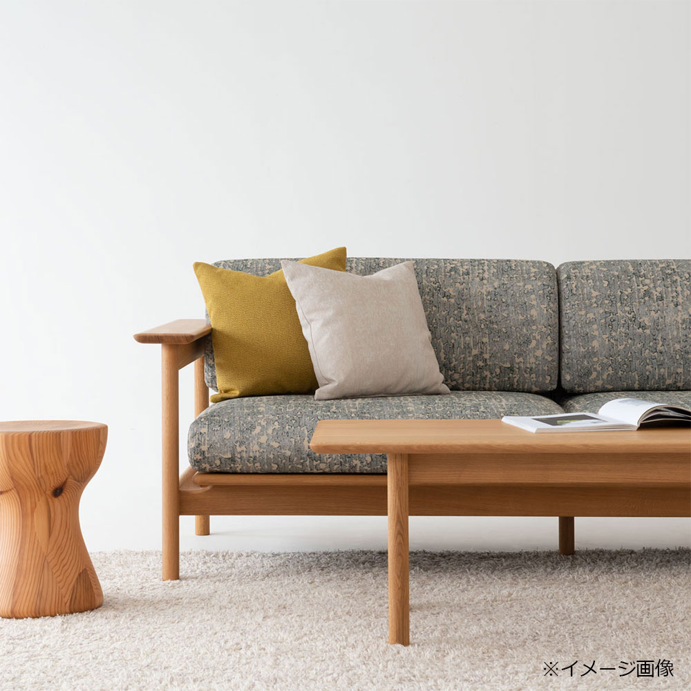 飛騨産業 ソファ 2.5人掛け「SATSUKI -サツキ- FP105WLN」幅180cm ホワイトオーク材 OU色 布#EこもれびBE【受注生産品】