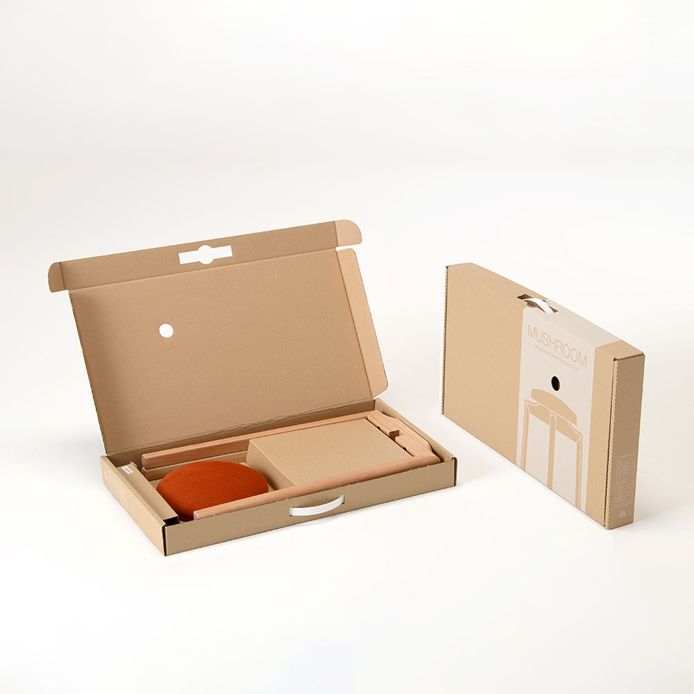 匠工芸 スツールL「MUSHROOM-マッシュルーム-」カバ材 高さ65cm 全5色【受注生産品】