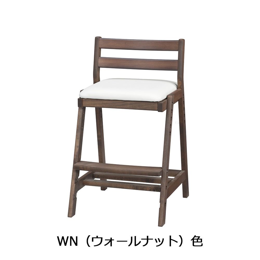 hotta woody(堀田木工所)デスクチェア「ペルケチェア」アルダー材 座面PVCアイボリー 木部全2色