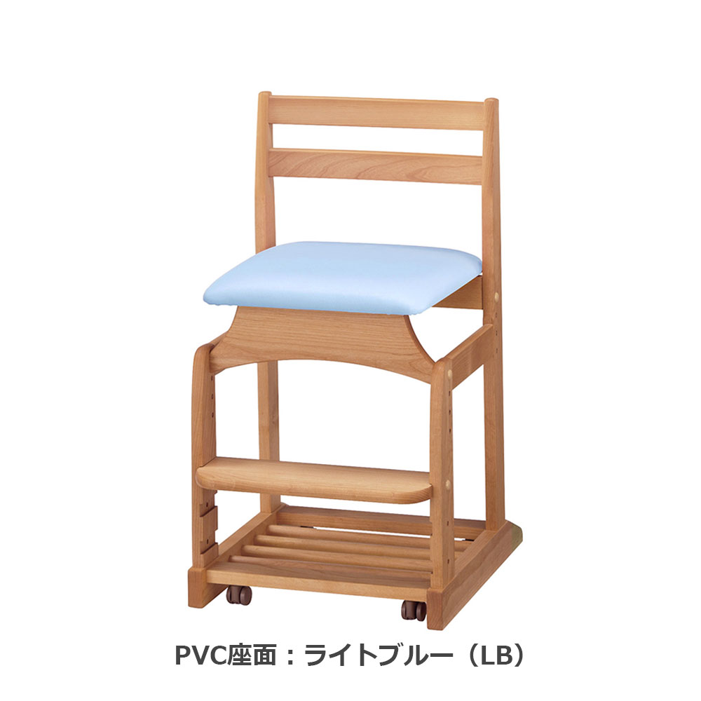 hotta woody(堀田木工所)デスクチェア「ダックチェア No.8」アルダー材NA(ナチュラル)色 PVC張り 全4色