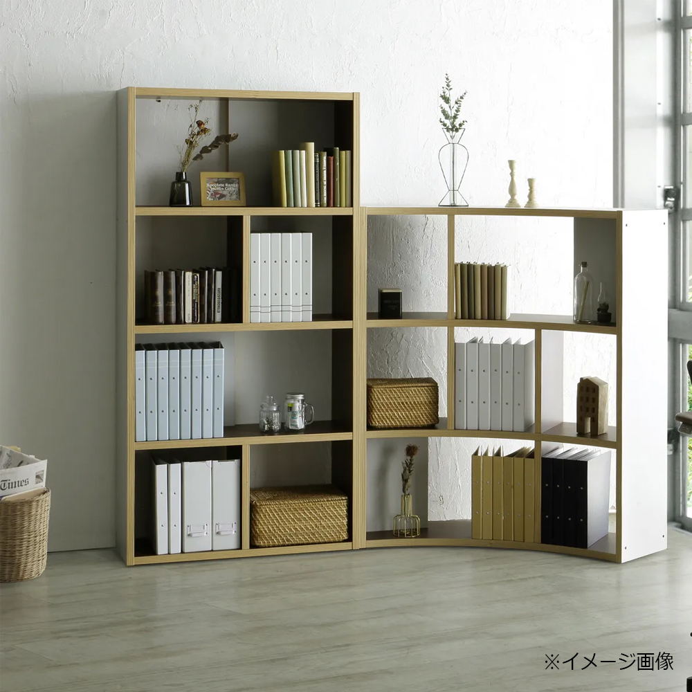 オープンシェルフ「アリア シェルフ120 ハイ」幅122.5cm 全2色【セール対象品のため5%OFF】