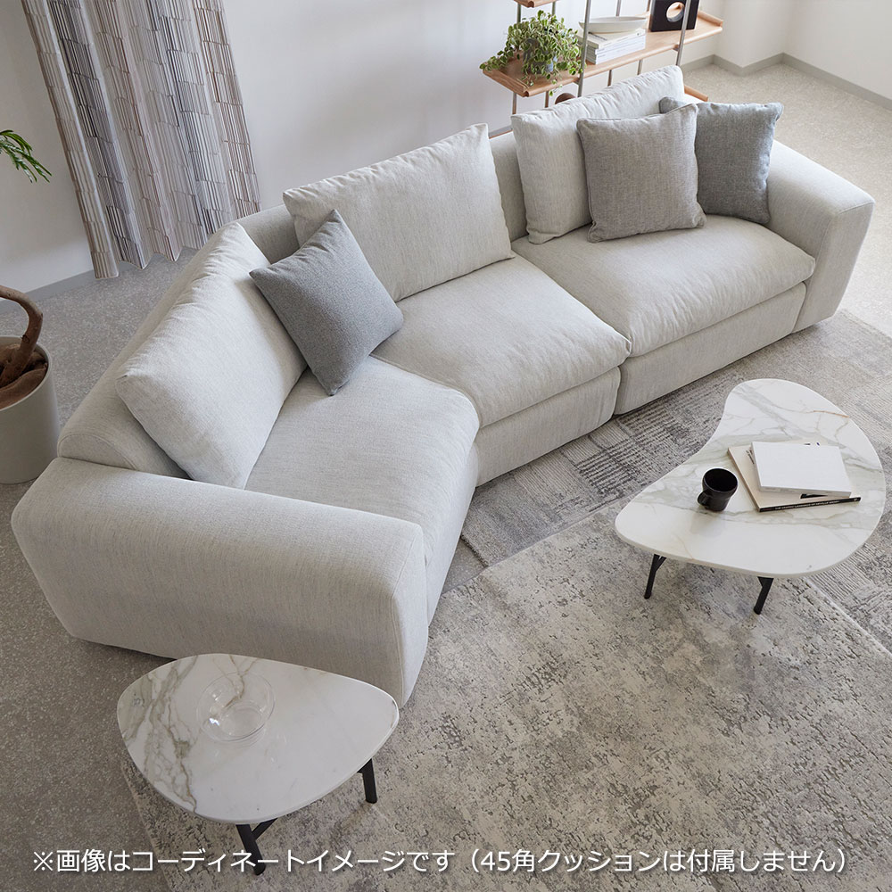 カウチソファ2点セット 向かって左カウチ「フラクセン」 布#3 ハドソンHUS-05 【受注生産品】