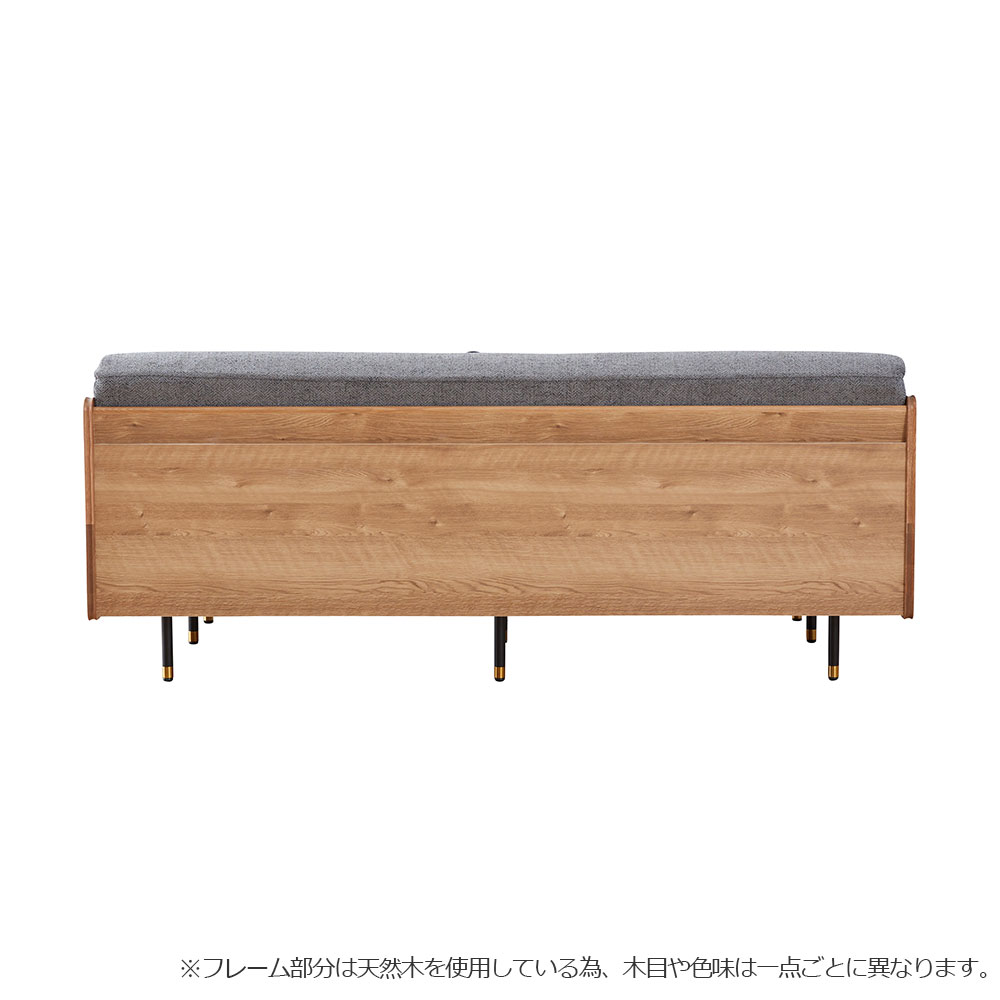 ソファベッド「ステイ 180」幅180.5cm 木部ヴィンテージナチュラル色 布全2色