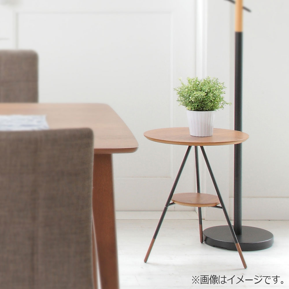 サイドテーブル「オーレ SST-570」ダークブラウン色