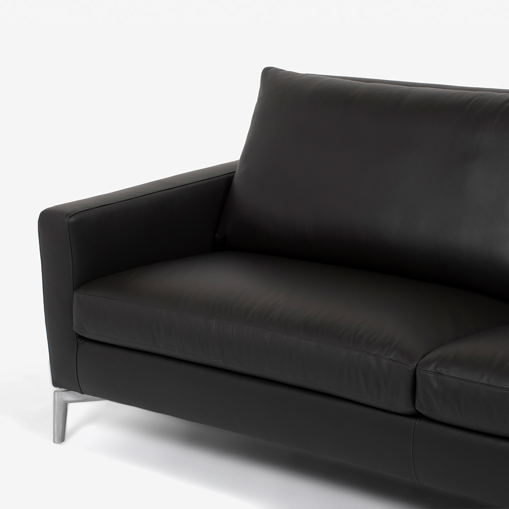 erba(エルバイタリア)ソファ「ベラビスタ」幅200cm 革ダークブラウン色 ARREDO5029【お手入れキットの特典付き】