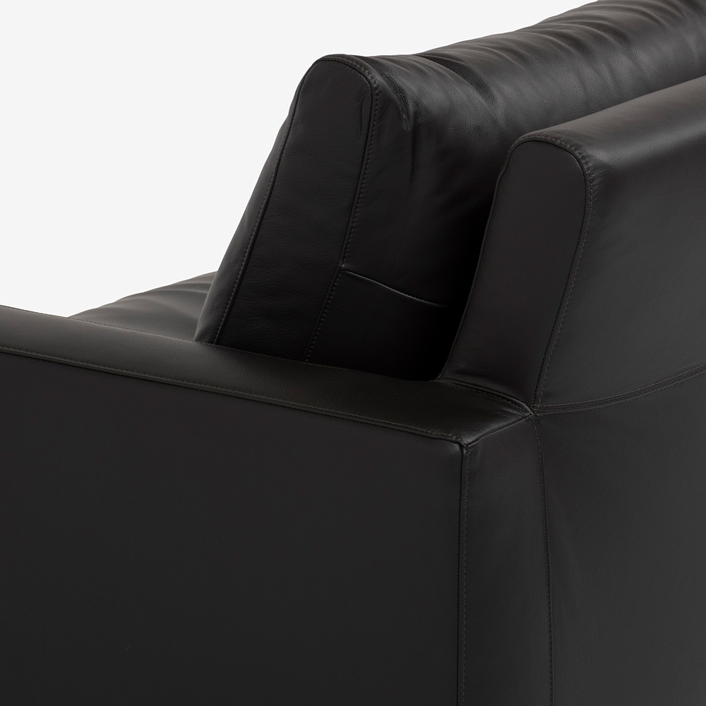 erba(エルバイタリア)ソファ「ベラビスタ」幅200cm 革ダークブラウン色 ARREDO5029【お手入れキットの特典付き】