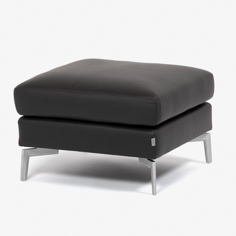 erba（エルバイタリア）オットマン「ベラビスタ」革ダークブラウン色 ARREDO5029