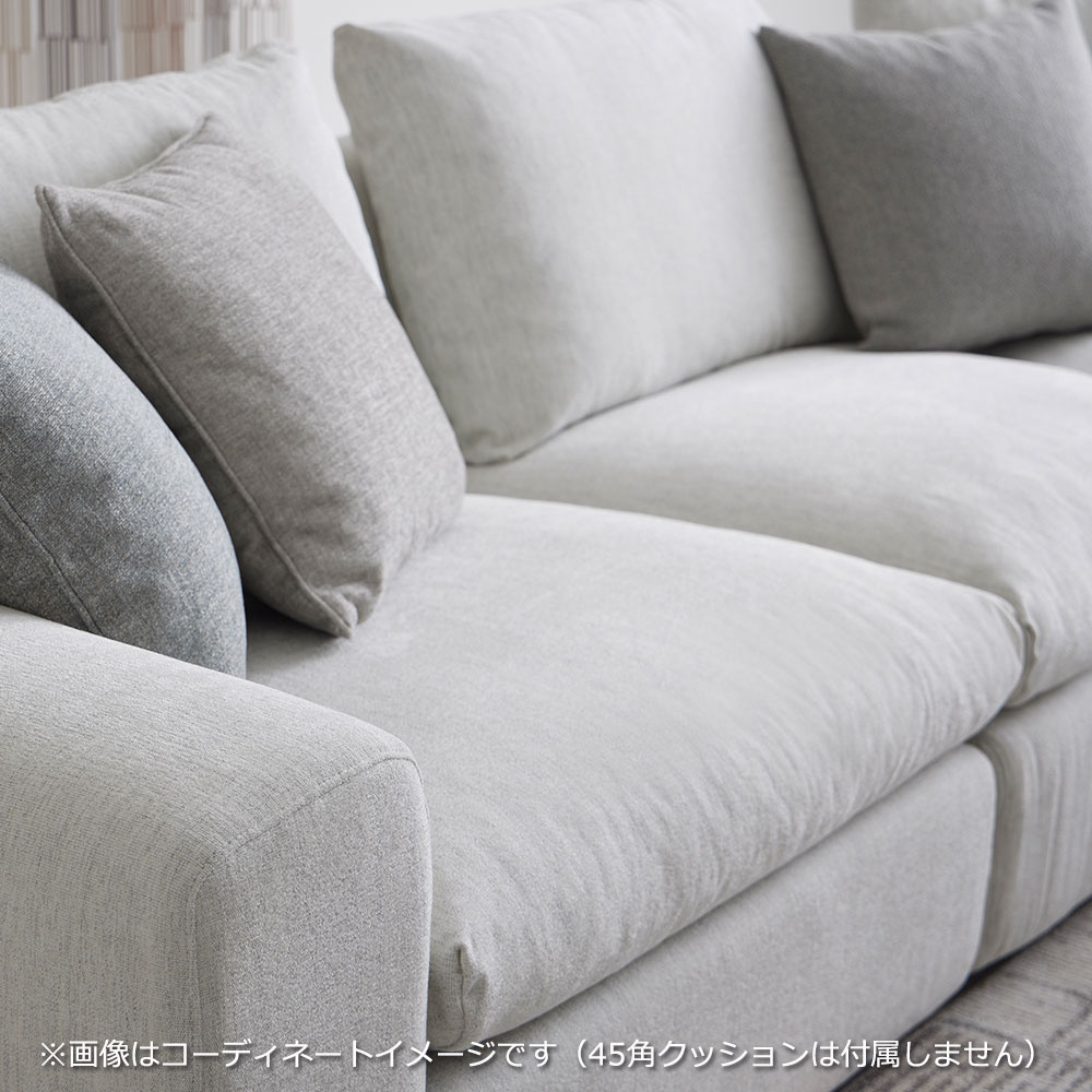 カウチソファ2点セット 向かって右カウチ「フラクセン」 布#3 ハドソンHUS-05 【受注生産品】