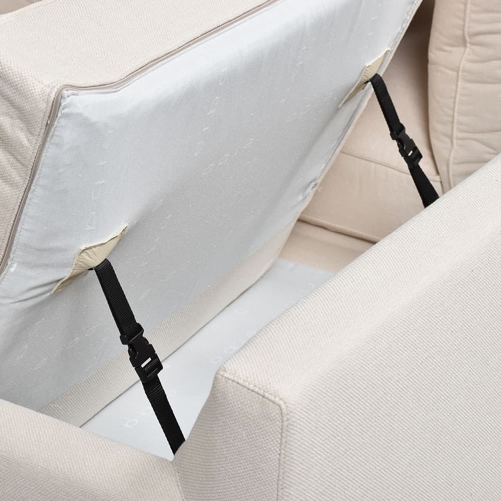 erba(エルバイタリア)ソファ「カモーリ」幅234cm 布アイボリー色 #0ACAPULCO111【セール対象品のため25%OFF】【お手入れキットの特典付き】