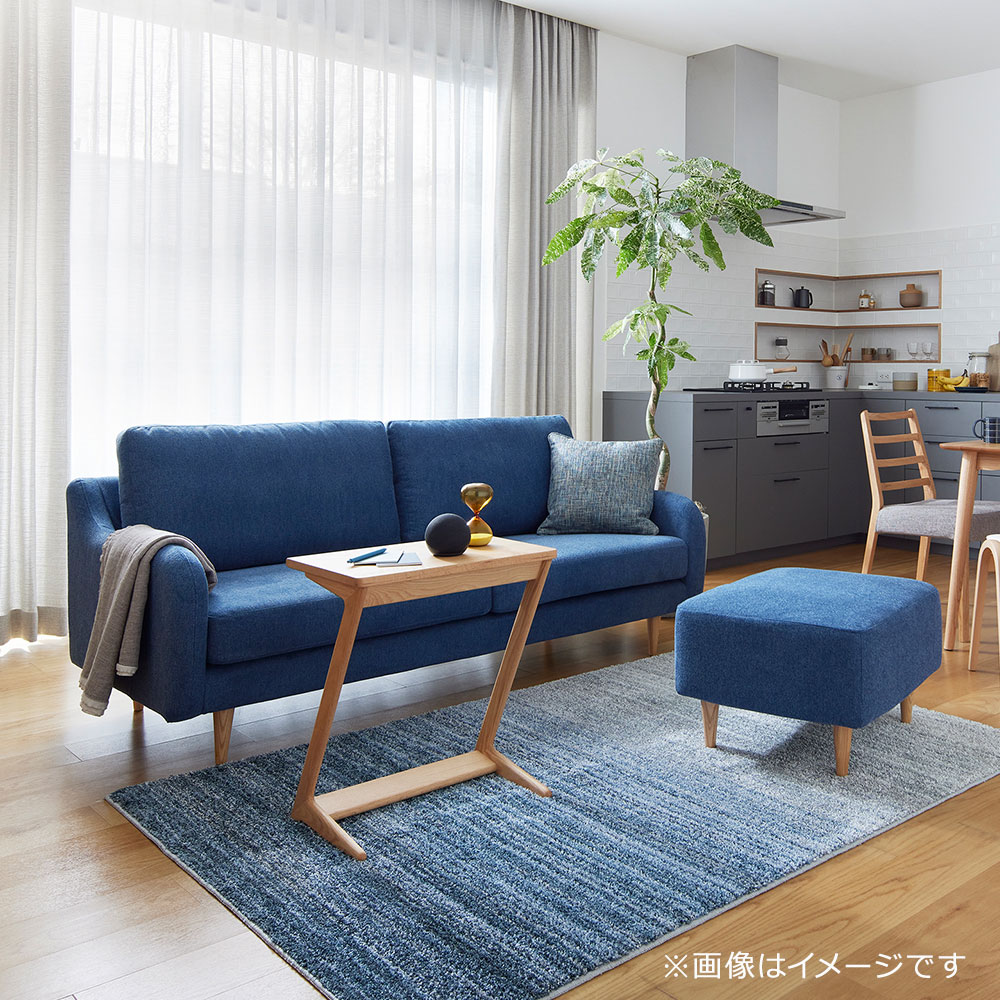 オットマン「CAS-D」布#SPベルファストブルー 脚部全3色