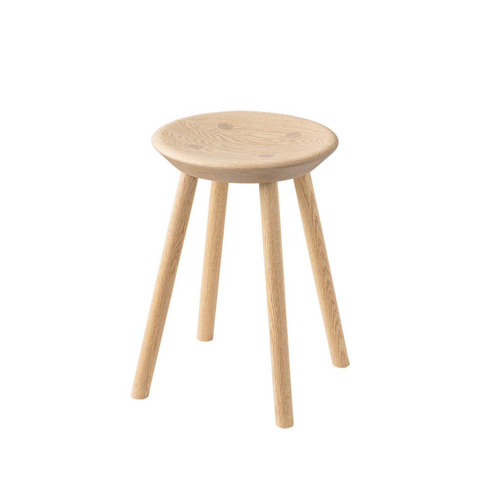 浜本工芸 スツール「No.7503」高さ44cm オーク材 プレミアムオーク(PR)色［No.7500］