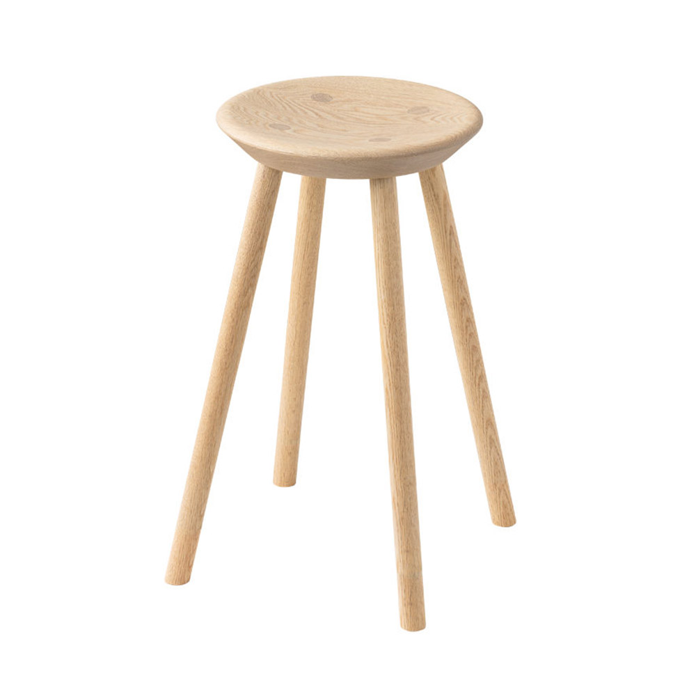 浜本工芸 スツール「No.7503」高さ56cm オーク材 プレミアムオーク(PR)色［No.7500］