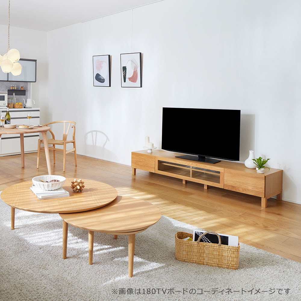 テレビボード「レッチェ」ホワイトオーク材 全5サイズ