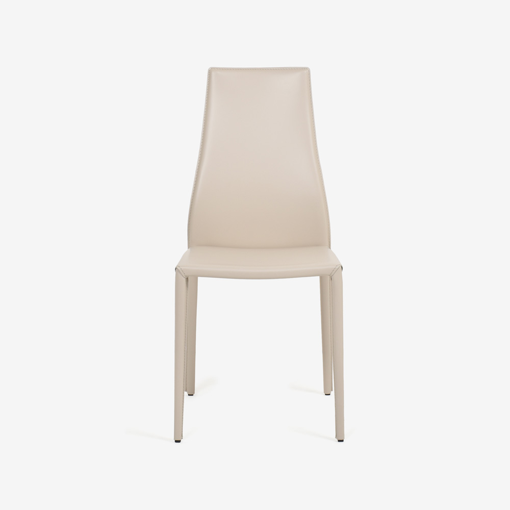 Calligaris(カリガリス)ダイニングチェア「Aida CS1484」革ベージュ色