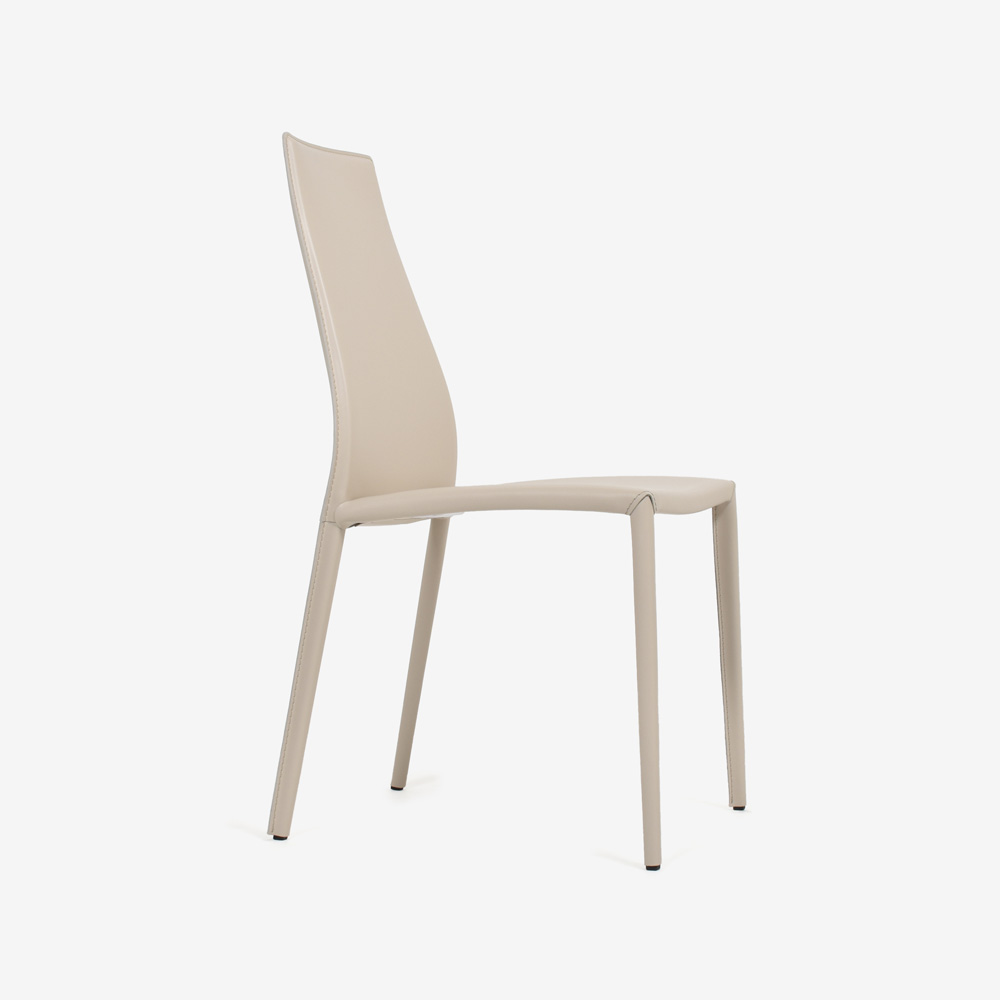 Calligaris(カリガリス)ダイニングチェア「Aida CS1484」革ベージュ色