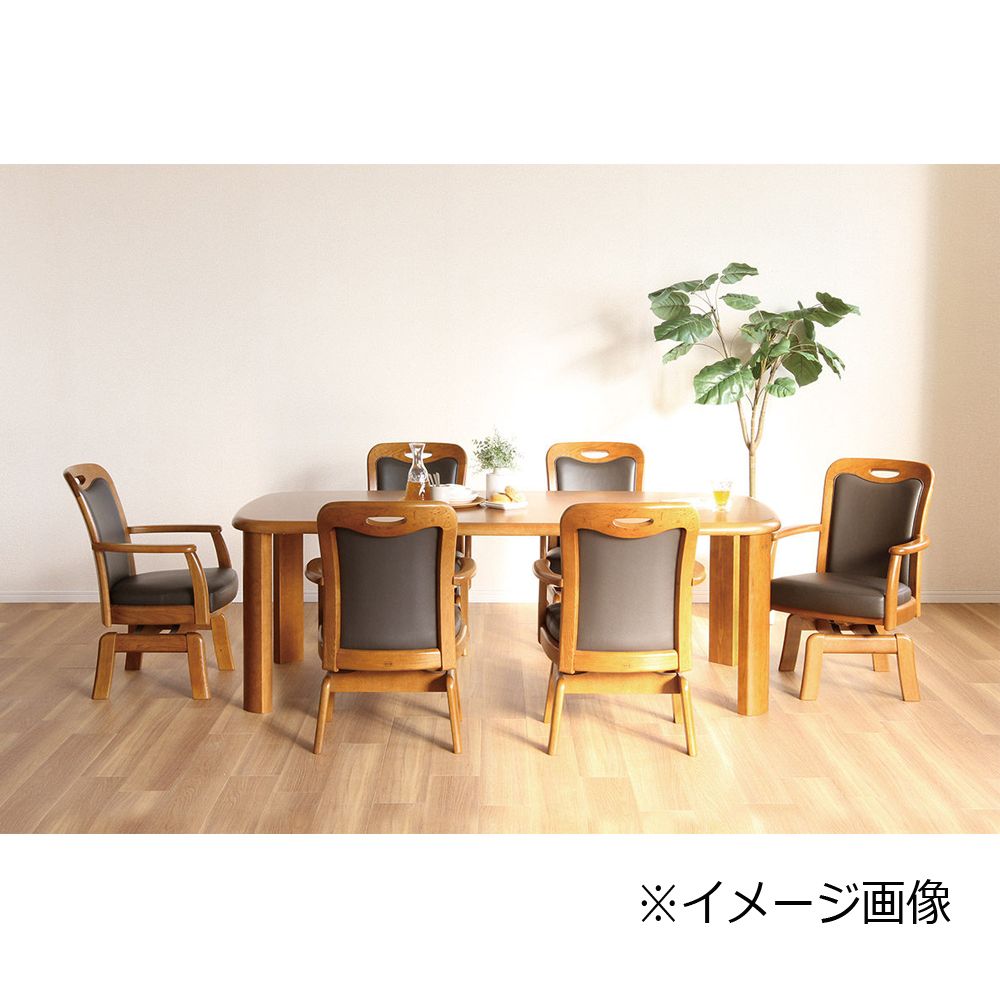 浜本工芸　ダイニングテーブル「DT-1760」ナラ材 ダーク色 全4サイズ［No.1760］