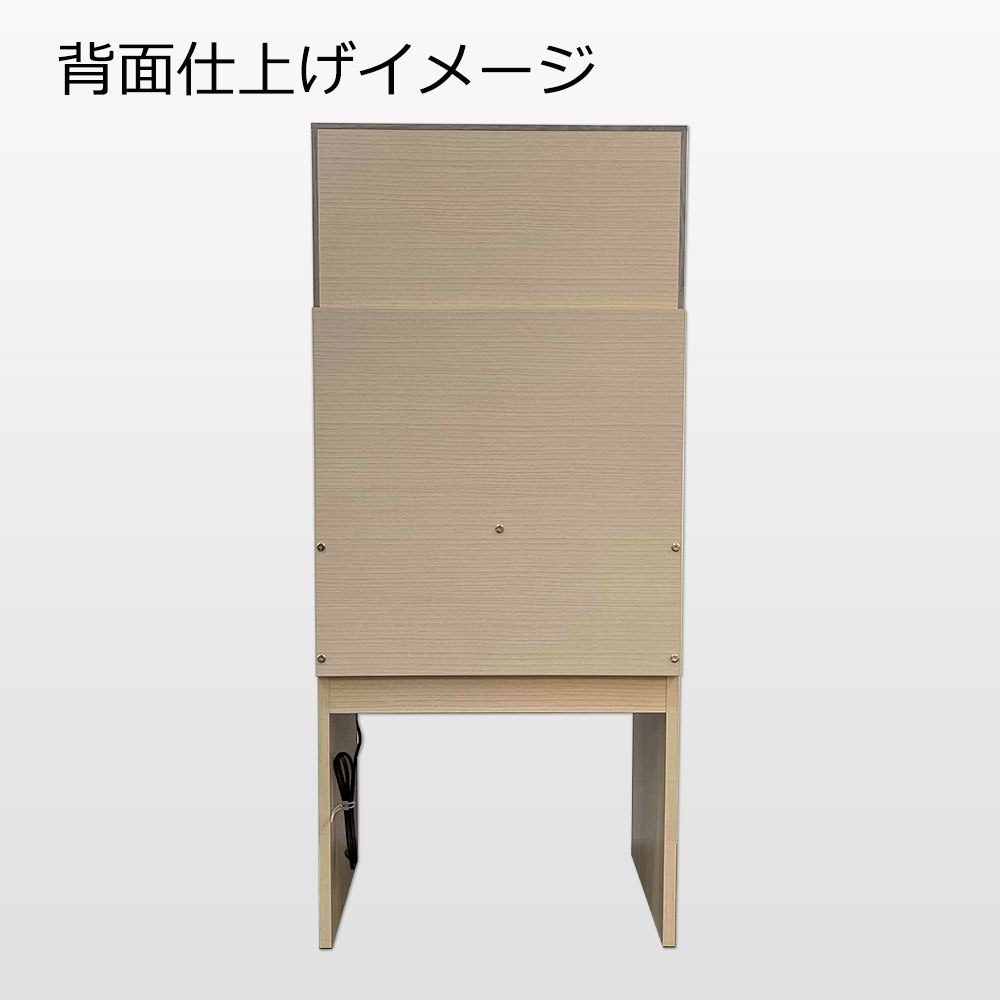 ドレッサー「アビィ2」幅60cm ホワイトオーク材グレー（GY）色【受注生産品】