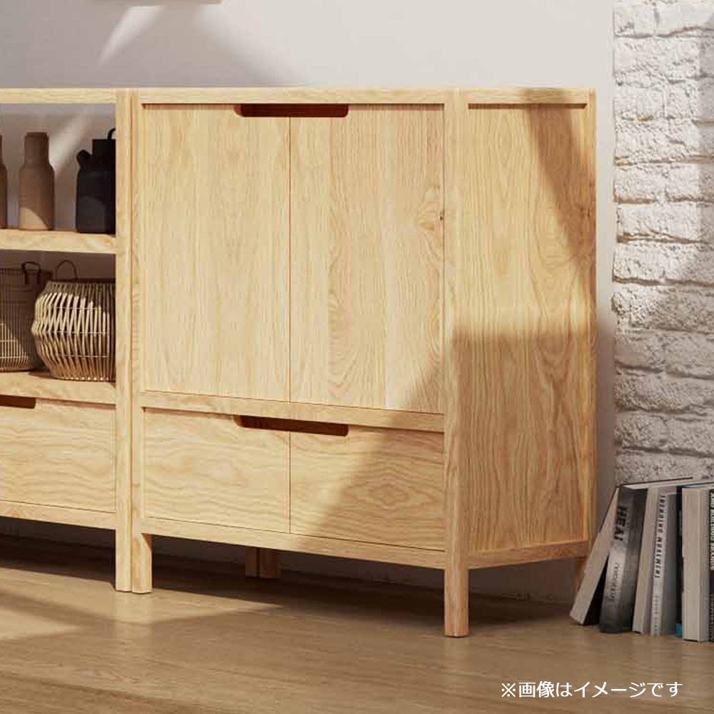 シェルフ「ピート TypeA」幅85cm オーク材【セール対象品のため5%OFF】