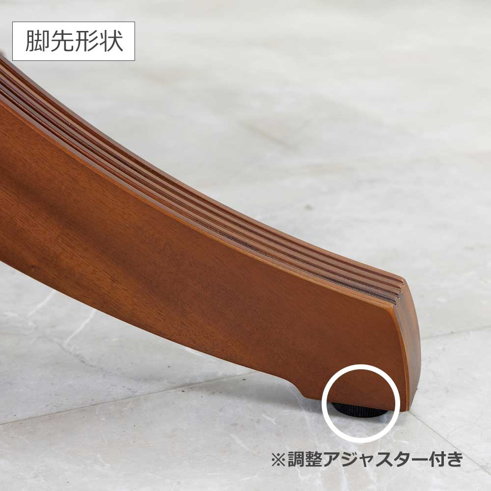 ダイニングテーブル「ブライトン」円形 直径110cm マホガニー材