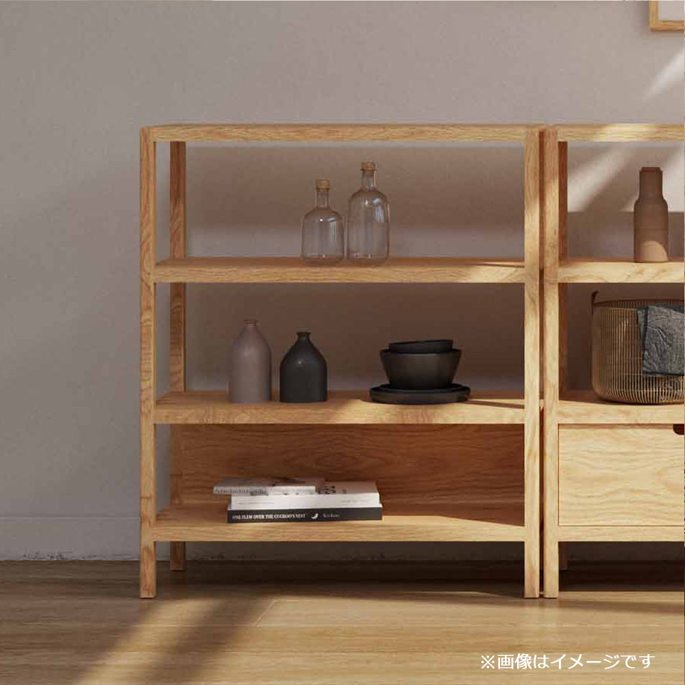 シェルフ「ピート TypeC」幅85cm オーク材【セール対象品のため5%OFF】