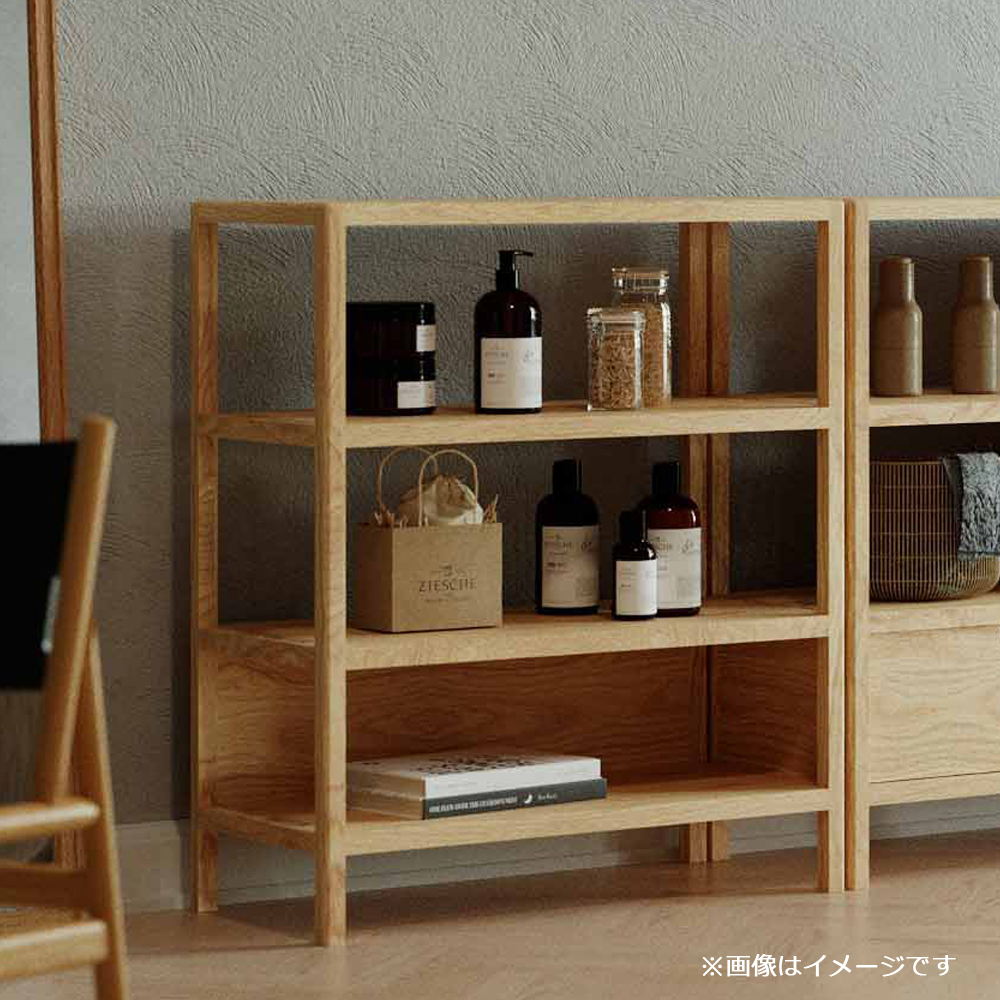 シェルフ「ピート TypeC」幅85cm オーク材【セール対象品のため5%OFF】
