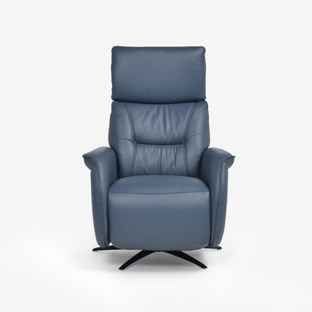 電動リクライニングチェア 「L/S Motion 501（エルエスモーション501）」革#H/S-518E オーシャンブルー色