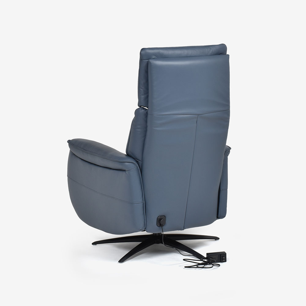 電動リクライニングチェア 「L/S Motion 501（エルエスモーション501）」革#H/S-518E オーシャンブルー色