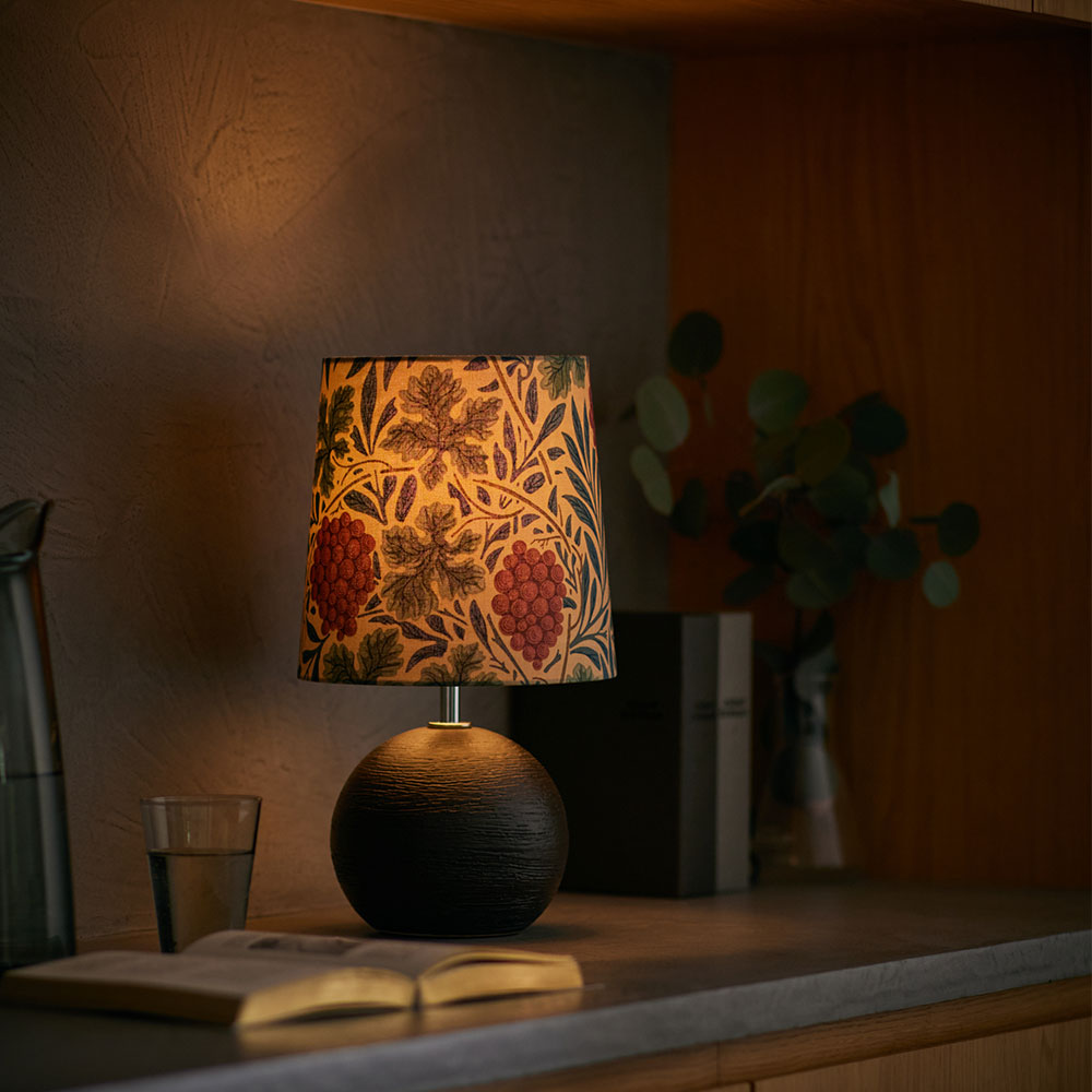 テーブルスタンド「mimi lamp ヴァイン HT1008-BK-VIN」ランプ別売
