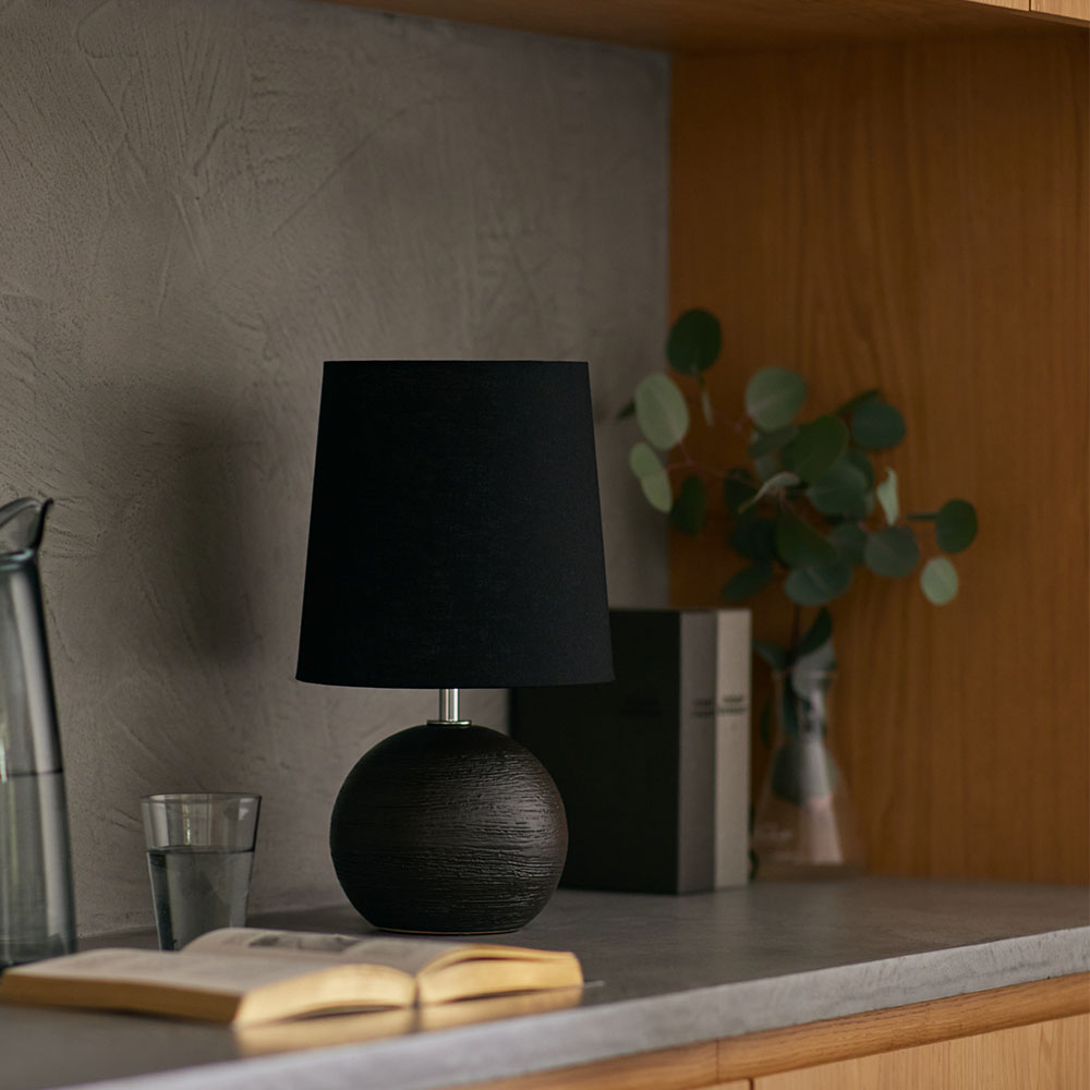 テーブルスタンド「mimi lamp ミスティカル HT1008-BK-CBK」ランプ別売