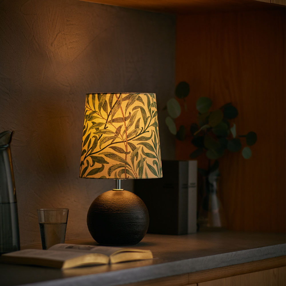 テーブルスタンド「mimi lamp ウィローボウ HT1008-BK-WIL」ランプ別売