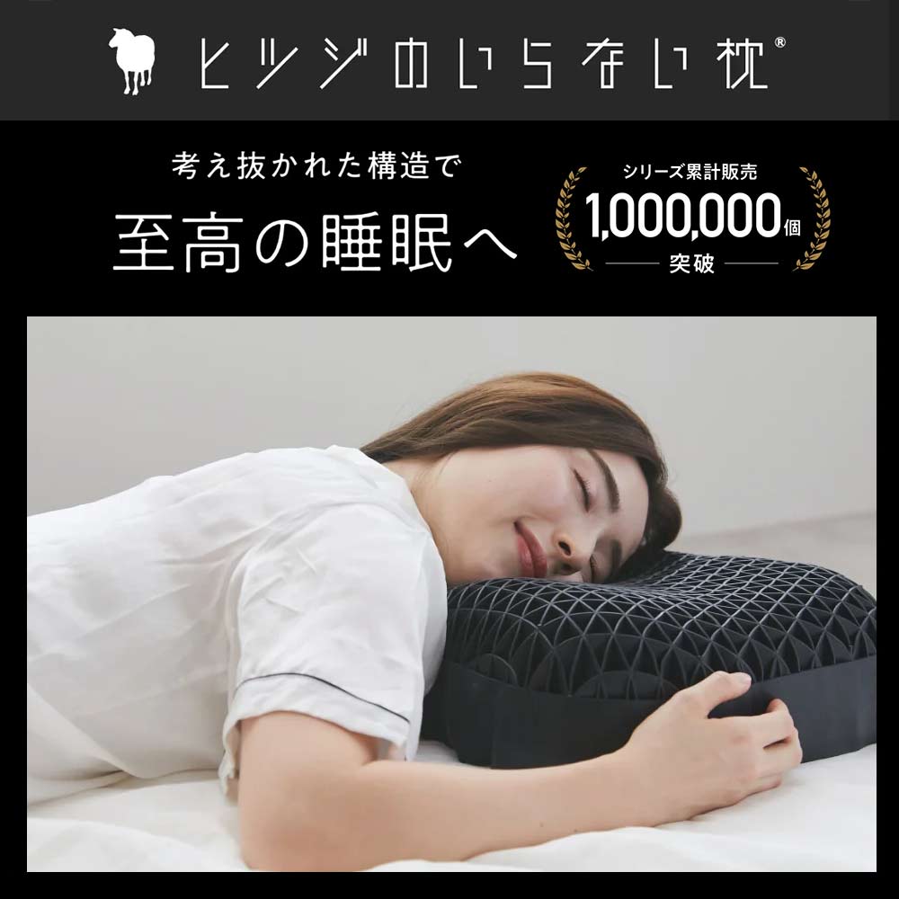 枕「ヒツジのいらない枕 極柔 HTG-001」専用枕カバー付き