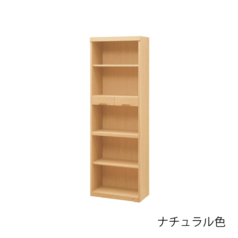 浜本工芸　書棚「No.8604A・No.8600A・No.8608A」オープンハイタイプ 幅60.1cm 全3色［No.8600］