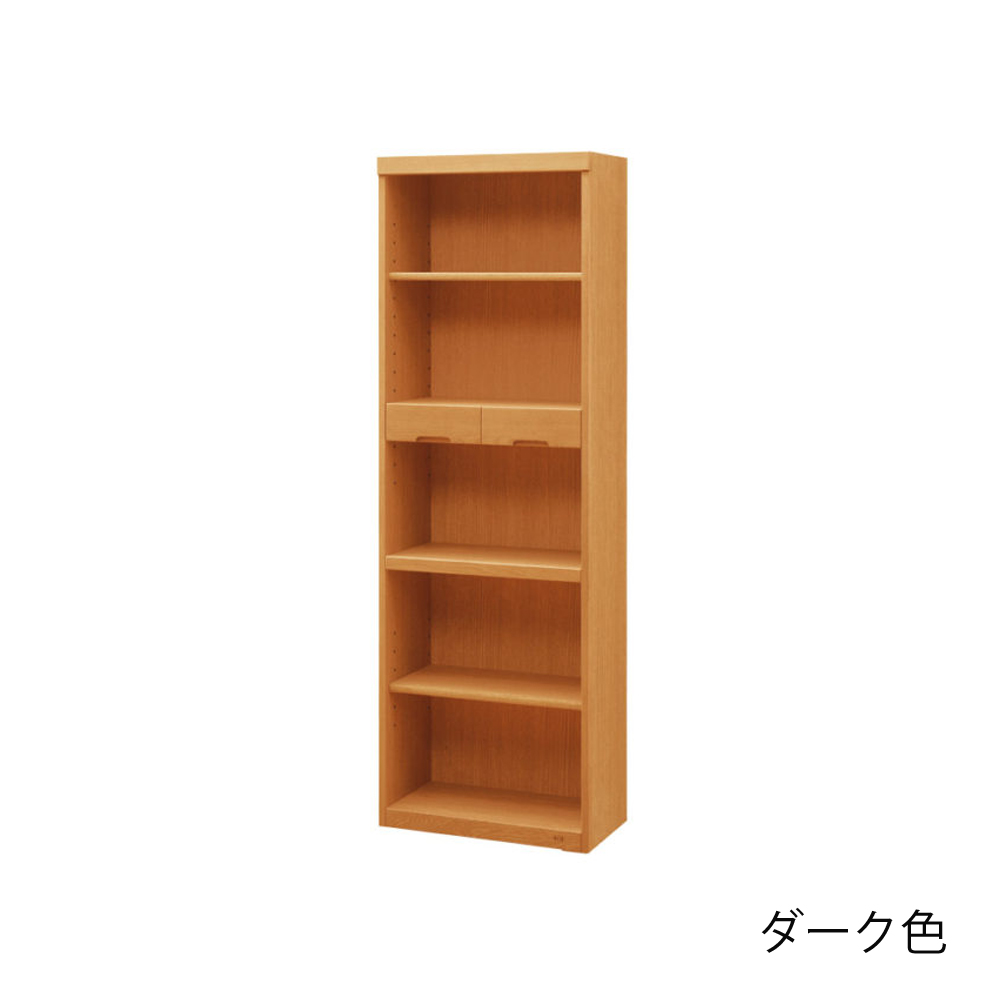 浜本工芸　書棚「No.8604A・No.8600A・No.8608A」オープンハイタイプ 幅60.1cm 全3色［No.8600］
