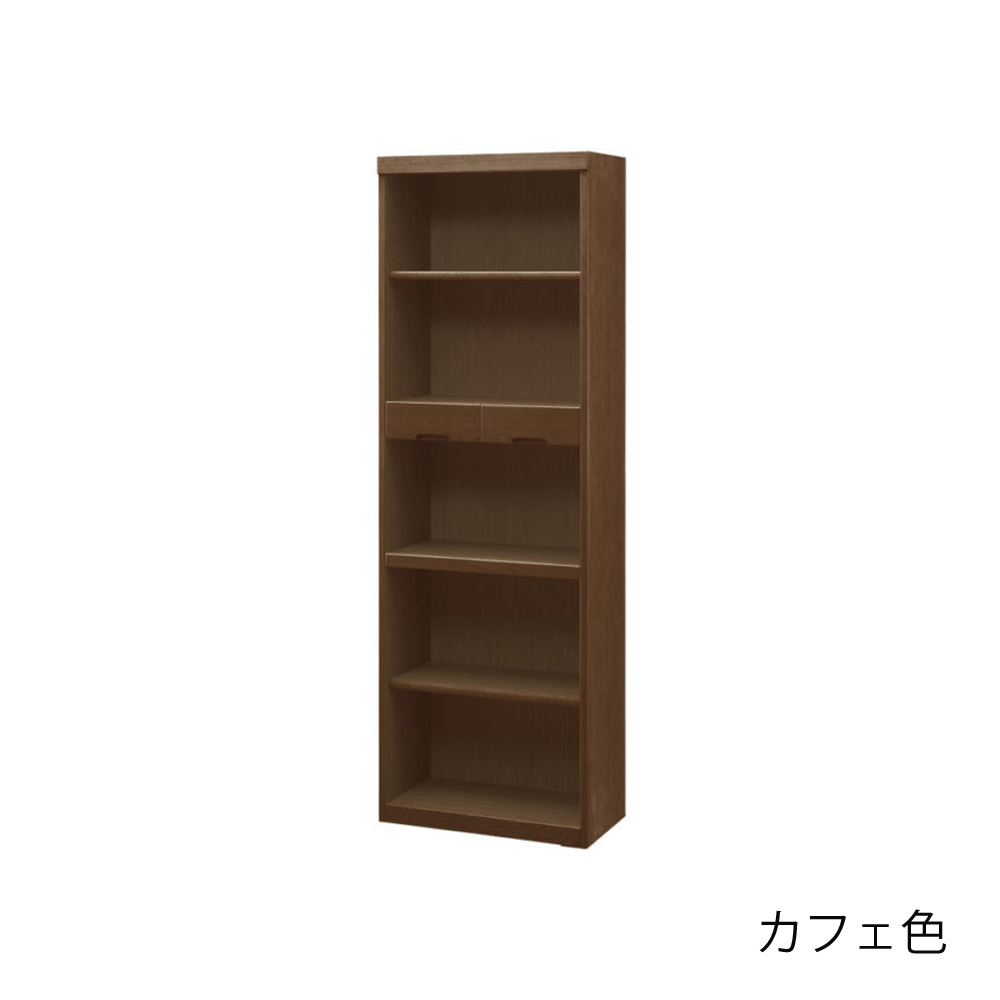 浜本工芸　書棚「No.8604A・No.8600A・No.8608A」オープンハイタイプ 幅60.1cm 全3色［No.8600］