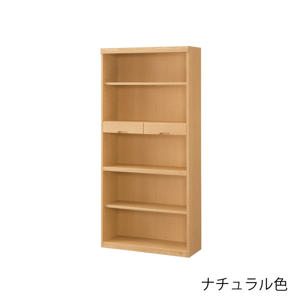 浜本工芸　書棚「No.8604A・No.8600A・No.8608A」オープンハイタイプ 幅85.1cm 全3色［No.8600］