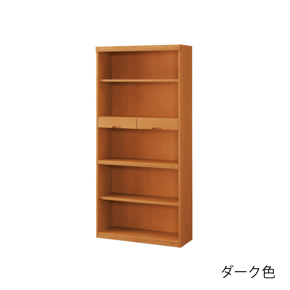浜本工芸　書棚「No.8604A・No.8600A・No.8608A」オープンハイタイプ 幅85.1cm 全3色［No.8600］