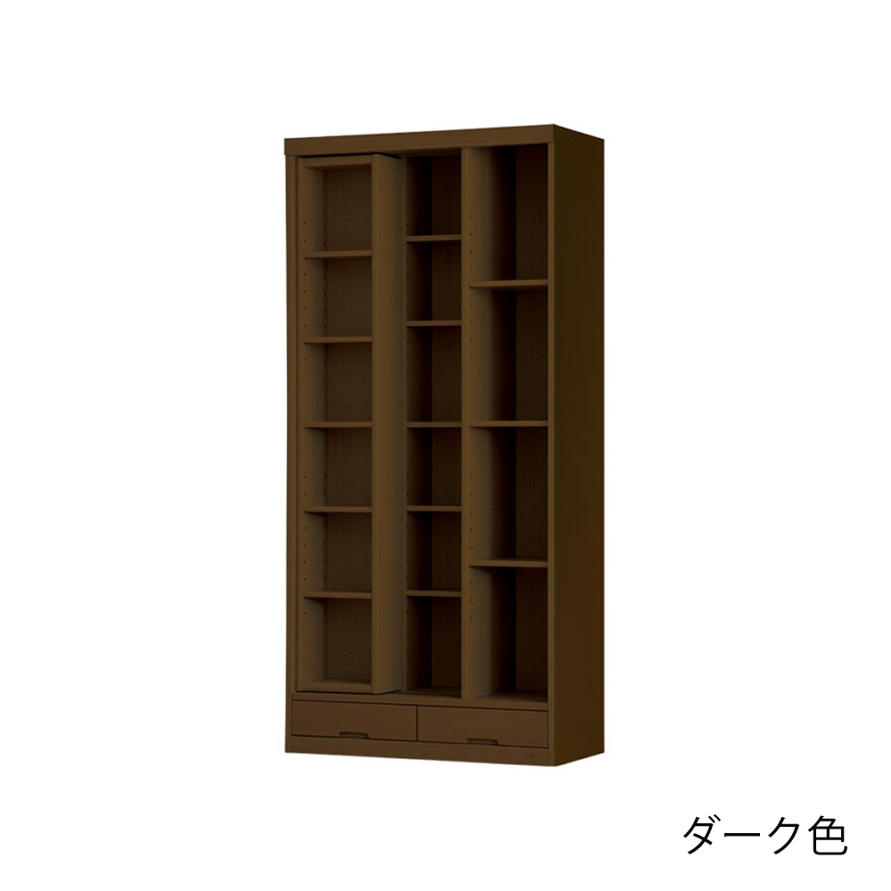 浜本工芸　書棚「No.8604S・No.8600S・No.8608S」スライドタイプ 幅85.1cm 全3色［No.8600］