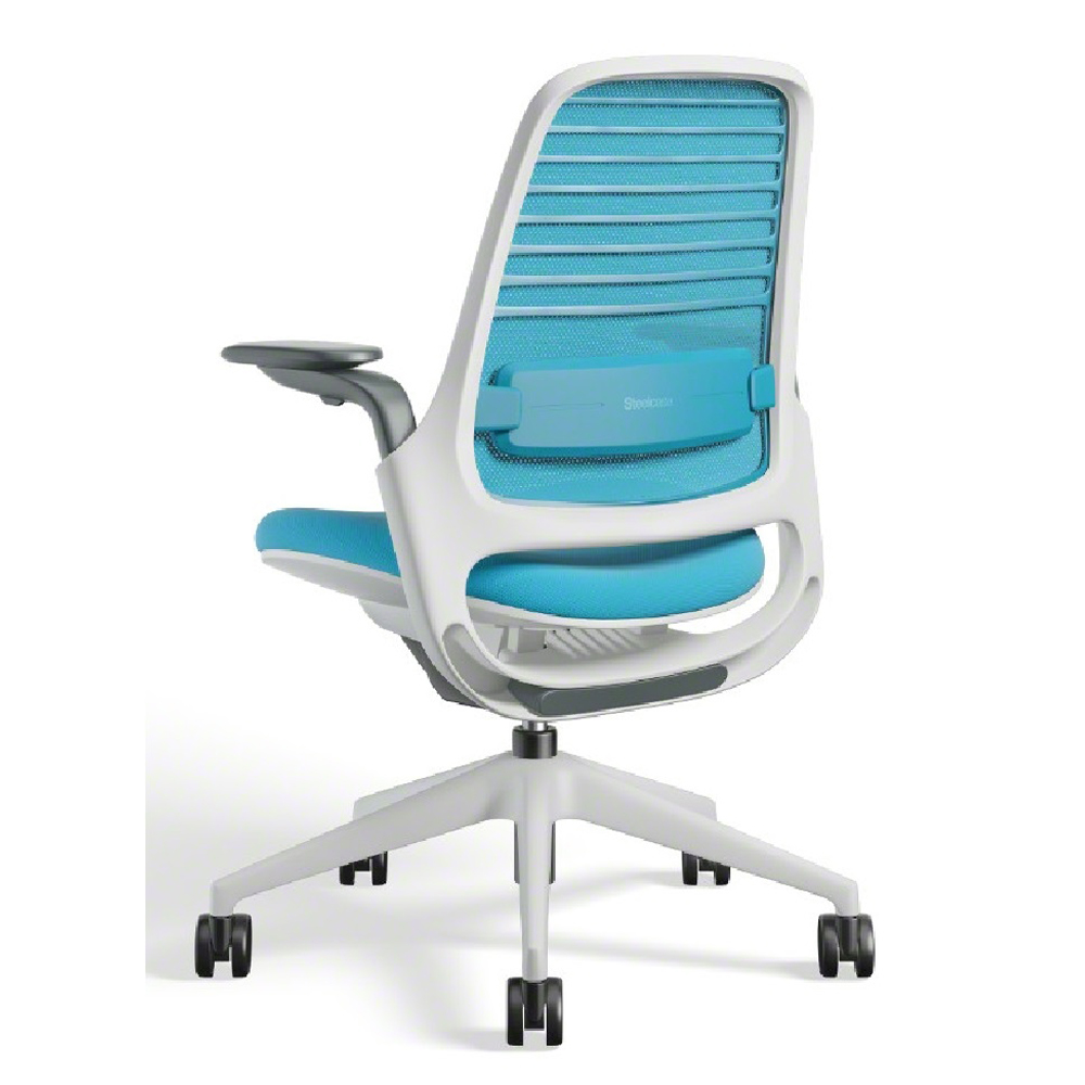 Steelcase(スチールケース)デスクチェア「シリーズ1」シーガルフレーム 座ブルージェイ