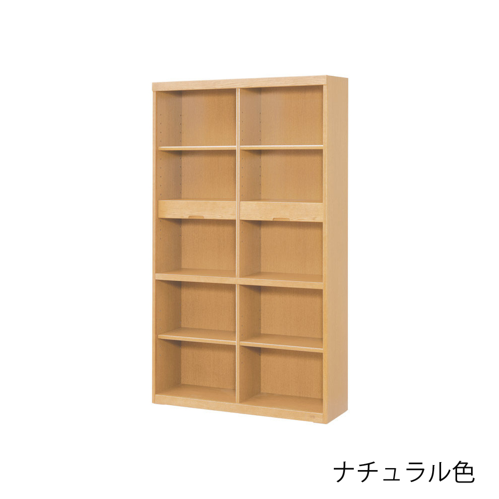 浜本工芸　書棚「No.8604A・No.8600A・No.8608A」オープンハイタイプ 幅105.1cm 全3色［No.8600］