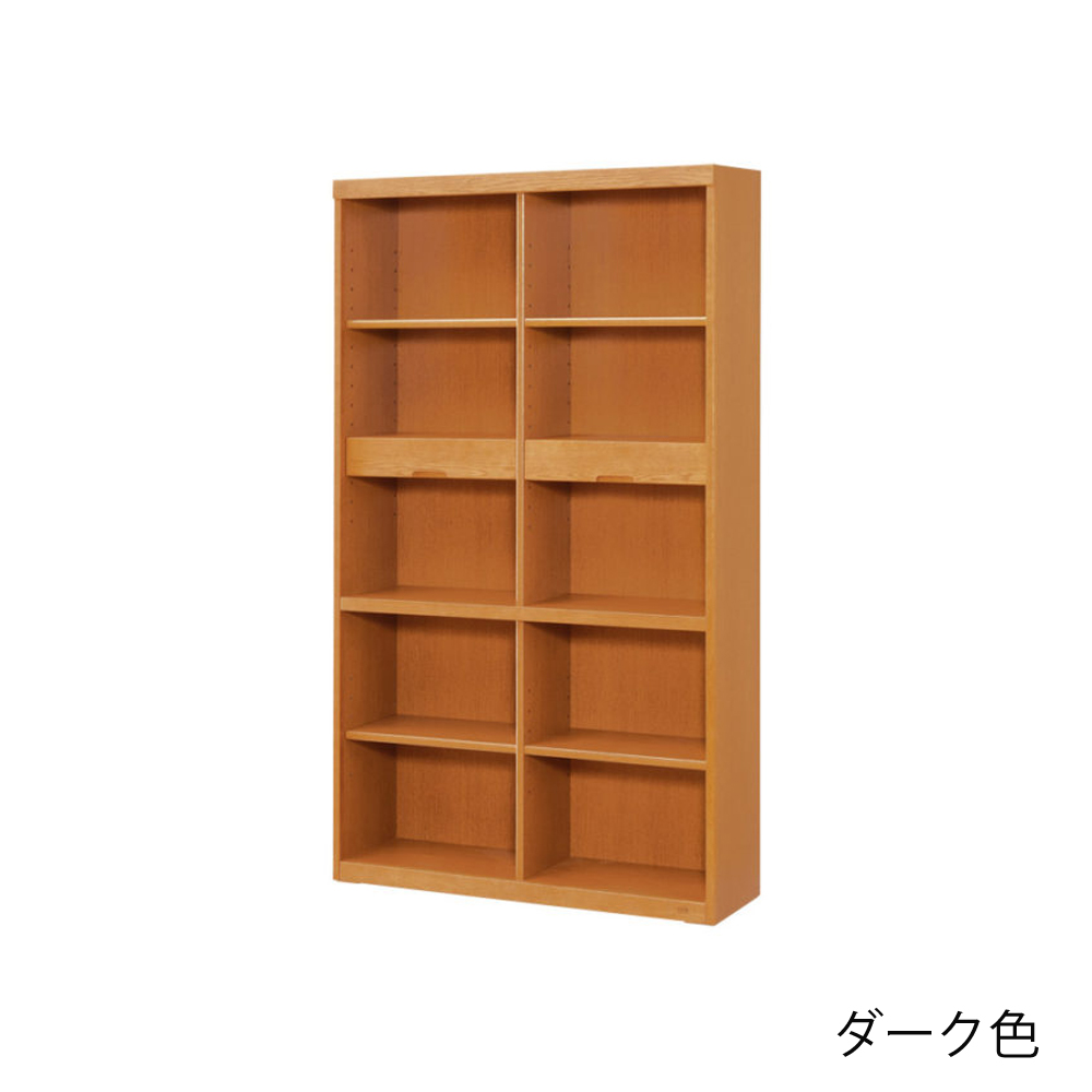 浜本工芸　書棚「No.8604A・No.8600A・No.8608A」オープンハイタイプ 幅105.1cm 全3色［No.8600］