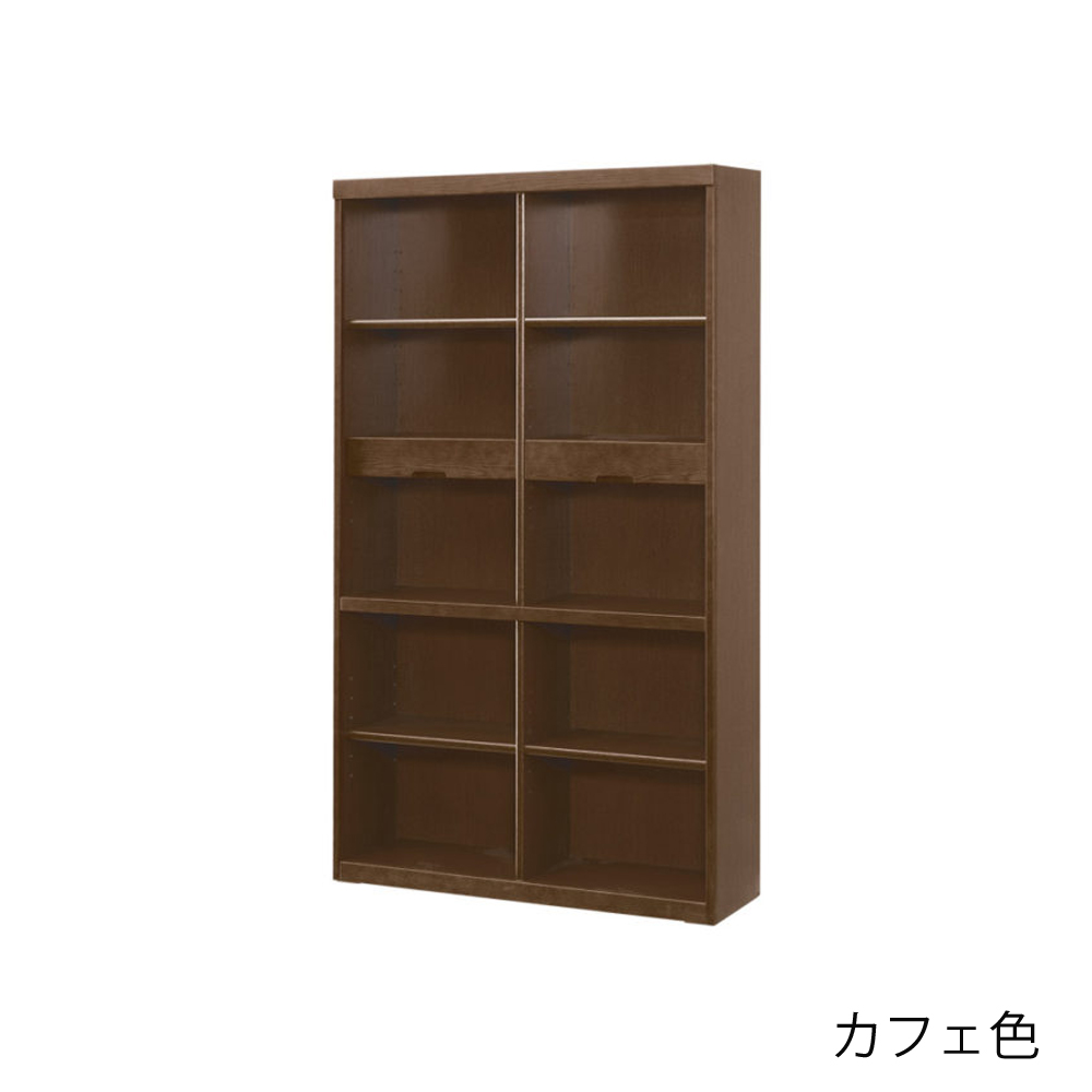浜本工芸　書棚「No.8604A・No.8600A・No.8608A」オープンハイタイプ 幅105.1cm 全3色［No.8600］