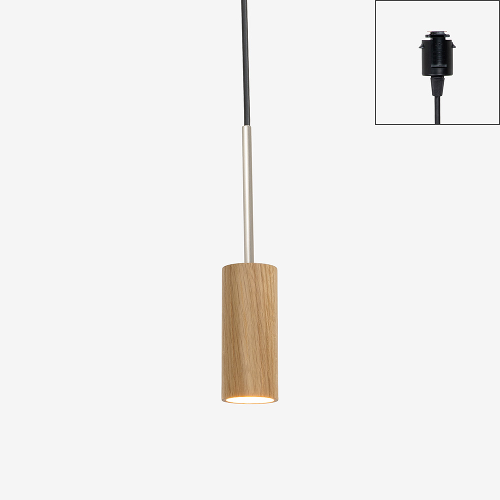 ペンダント「SUMICA マーンス SAP-019-1L」ナラ材 ランプ別売【ダクトレール取付専用】【受注生産品】