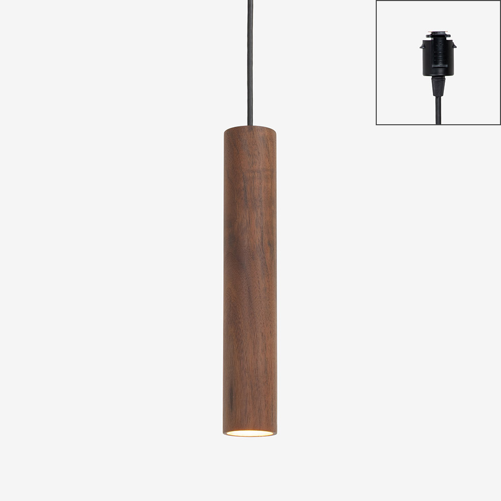 ペンダント「SUMICA マーンス SAP-018-1H」ウォールナット材 ランプ別売【ダクトレール取付専用】【受注生産品】