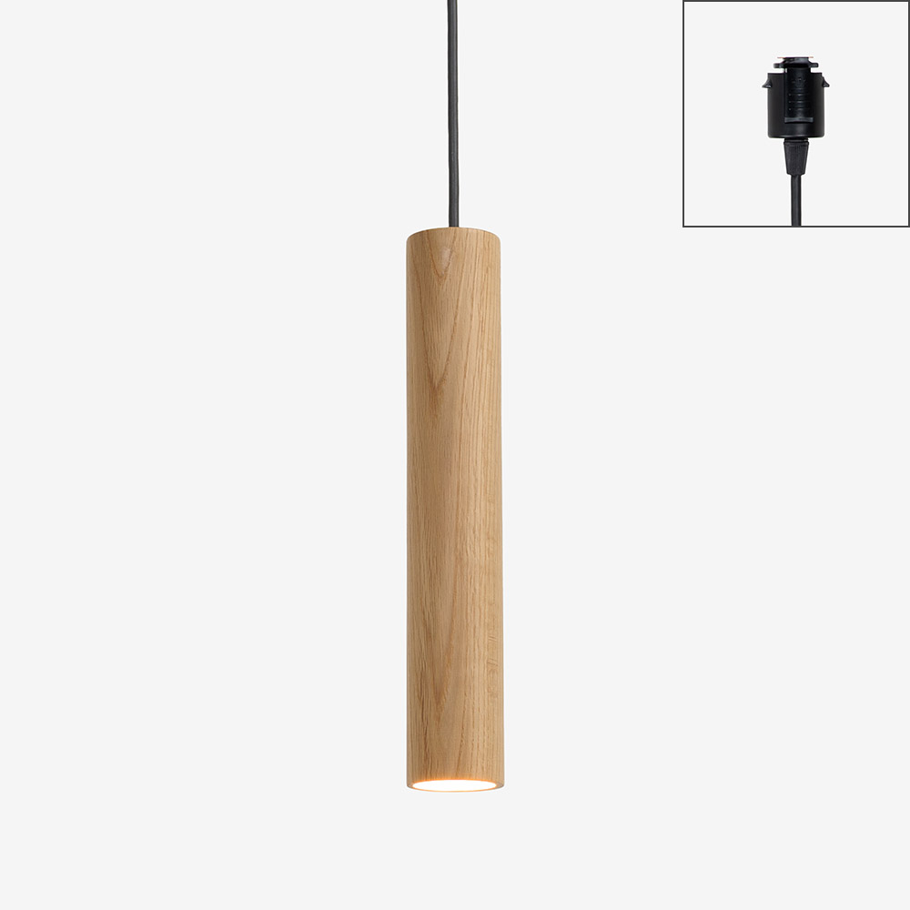 ペンダント「SUMICA マーンス SAP-018-1L」ナラ材 ランプ別売【ダクトレール取付専用】【受注生産品】