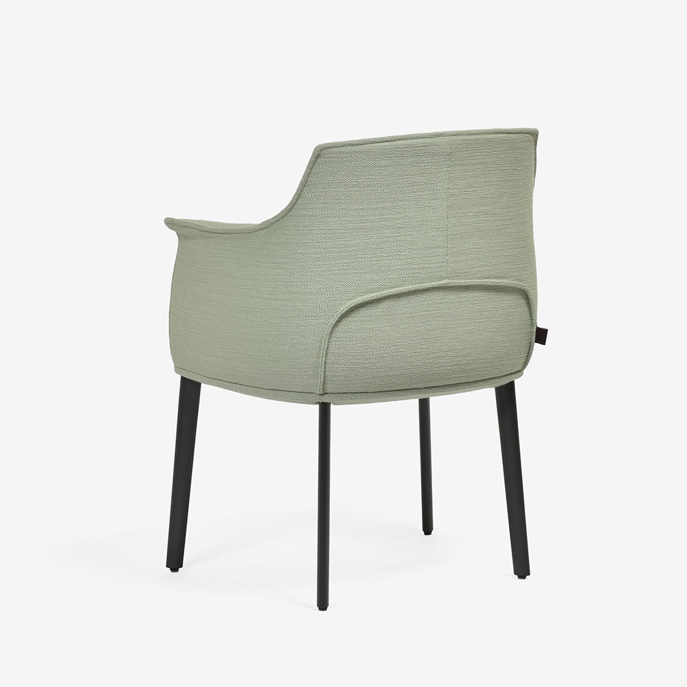 PoltronaFrau(ポルトローナ・フラウ)ダイニングチェア(アーム付き)「アーチボルドラージ」布ピスタチオ色 #C Pistachio